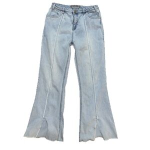 Rock & Roll Denim Flare Jeans Women's Light Wash High Rise Trouser 31x32 Cowgirl